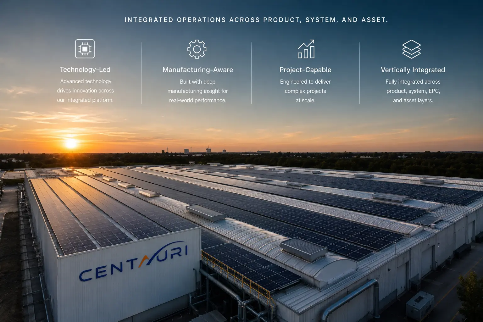 Vertically integrated utility-scale energy assets